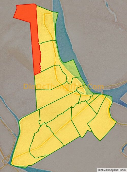 Bản đồ vị trí và địa giới hành chính Xã Phú Lộc, thị xã Tân Châu