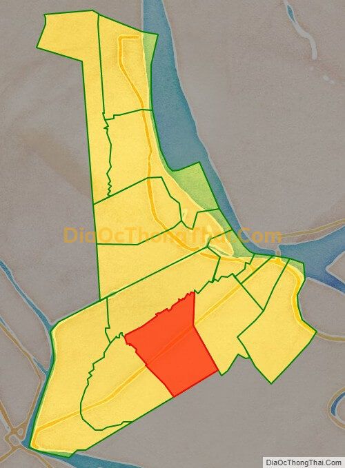 Bản đồ vị trí và địa giới hành chính Xã Phú Vĩnh, thị xã Tân Châu