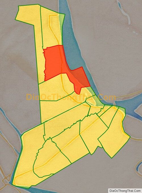 Bản đồ vị trí và địa giới hành chính Xã Vĩnh Hòa, thị xã Tân Châu