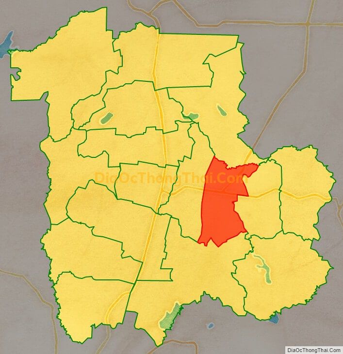 Bản đồ vị trí và địa giới hành chính Xã Bình Trung, huyện Châu Đức