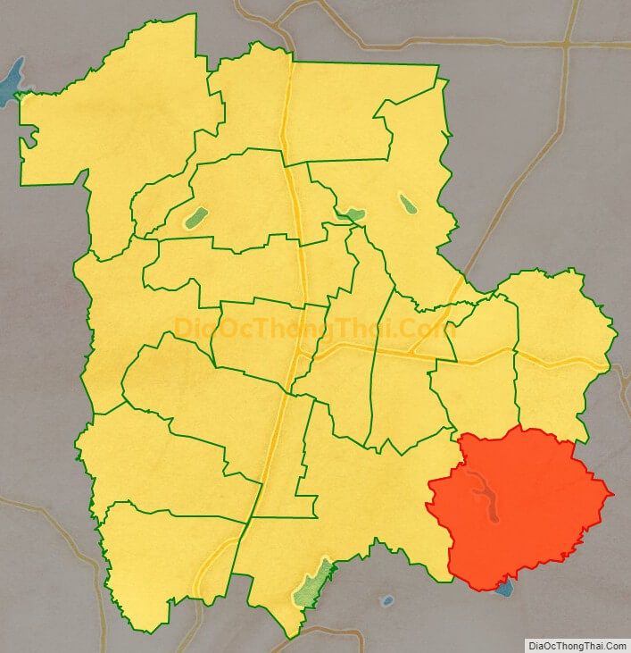 Bản đồ vị trí và địa giới hành chính Xã Suối Rao, huyện Châu Đức