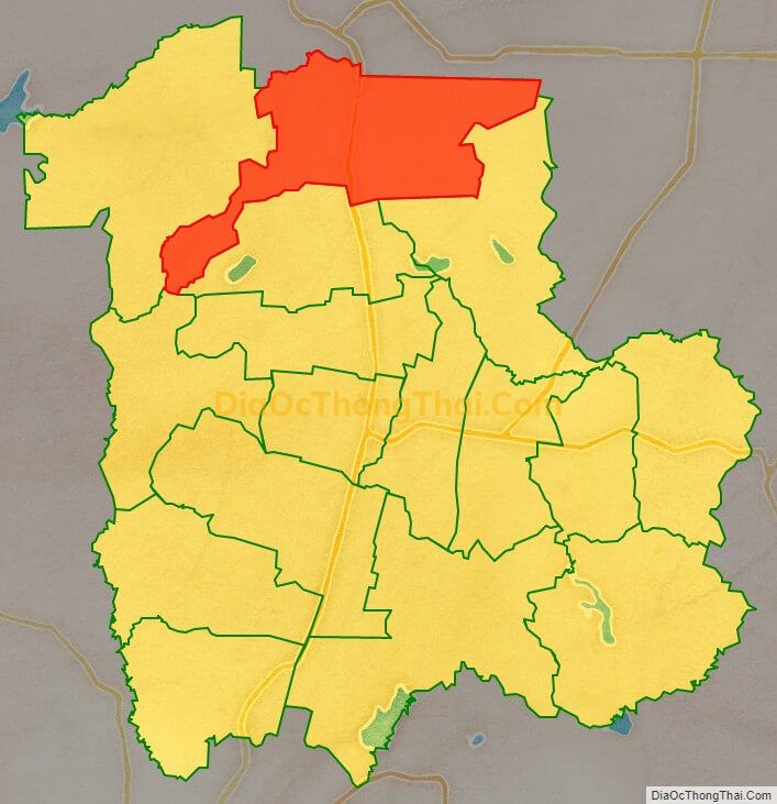 Bản đồ vị trí và địa giới hành chính Xã Xà Bang, huyện Châu Đức