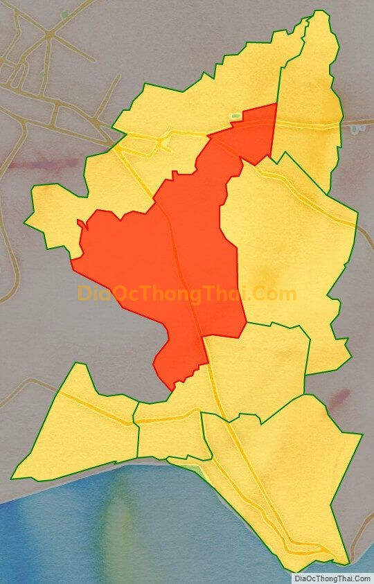Bản đồ vị trí và địa giới hành chính Xã An Ngãi, huyện Long Điền