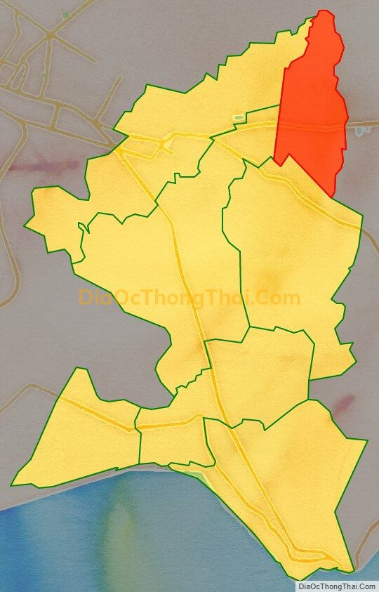 Bản đồ vị trí và địa giới hành chính Xã An Nhứt, huyện Long Điền