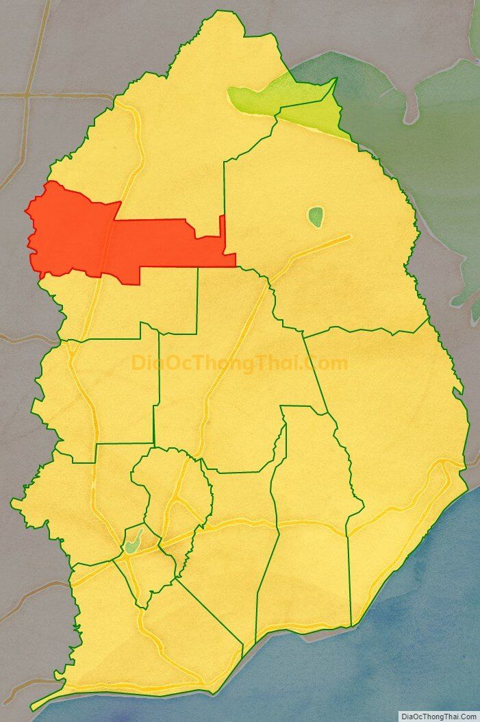 Bản đồ vị trí và địa giới hành chính Xã Bàu Lâm, huyện Xuyên Mộc