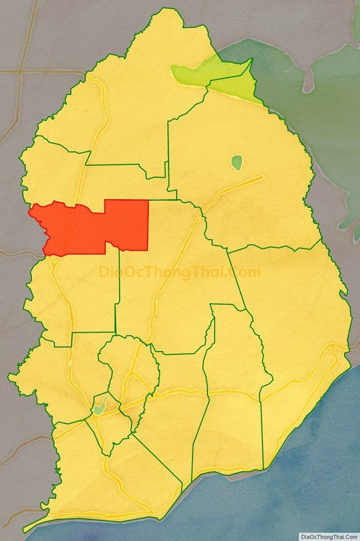 Bản đồ vị trí và địa giới hành chính Xã Hòa Hưng, huyện Xuyên Mộc