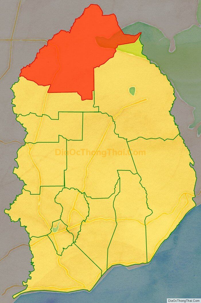 Bản đồ vị trí và địa giới hành chính Xã Tân Lâm, huyện Xuyên Mộc