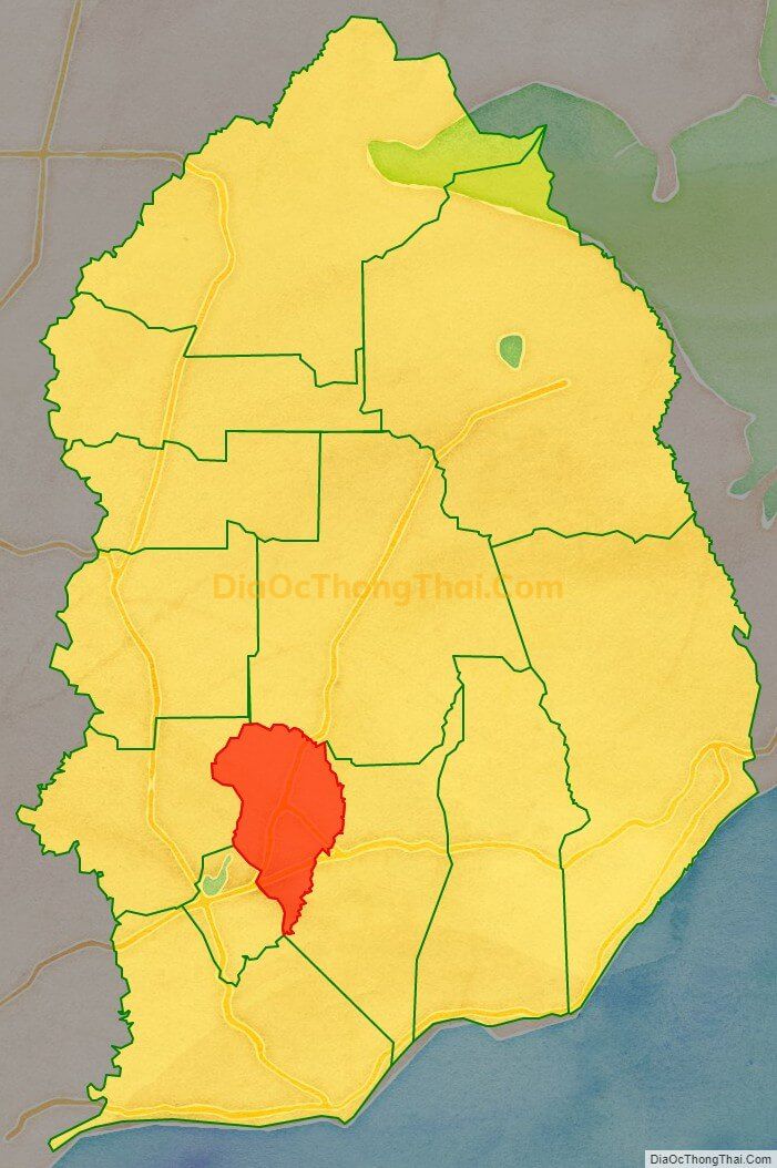 Bản đồ vị trí và địa giới hành chính Xã Xuyên Mộc, huyện Xuyên Mộc