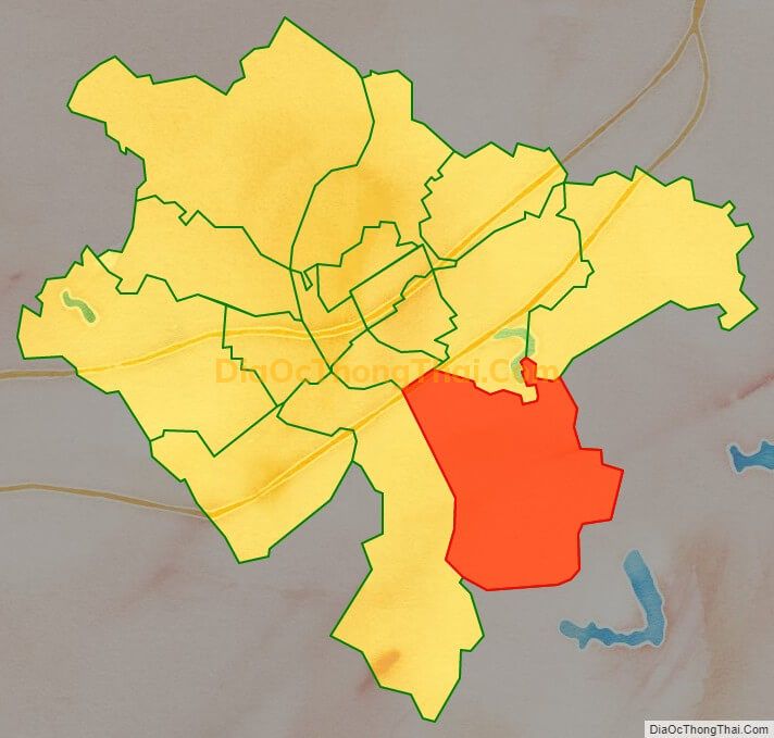 Bản đồ vị trí và địa giới hành chính Xã Tân Tiến, TP Bắc Giang