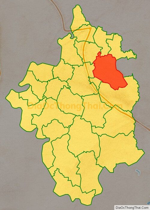 Bản đồ vị trí và địa giới hành chính Xã Ngọc Sơn, huyện Hiệp Hòa