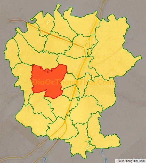 Bản đồ vị trí và địa giới hành chính Xã Tân Thanh, huyện Lạng Giang