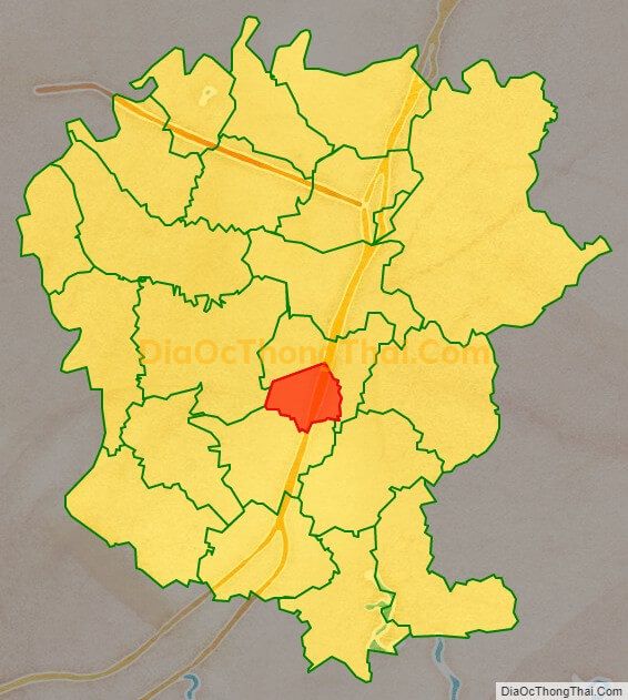 Bản đồ vị trí và địa giới hành chính Thị trấn Vôi, huyện Lạng Giang