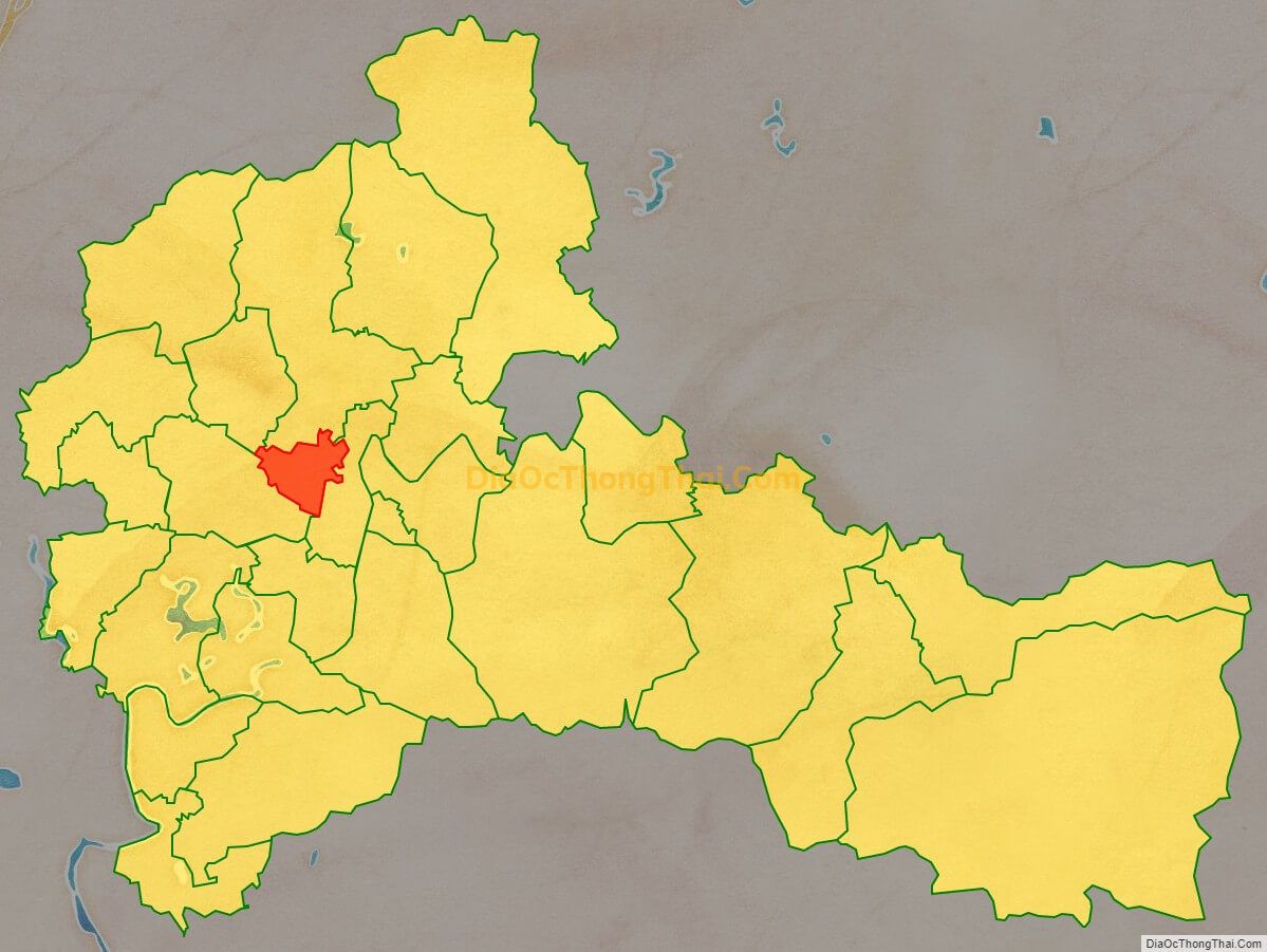 Bản đồ vị trí và địa giới hành chính Thị trấn Đồi Ngô, huyện Lục Nam