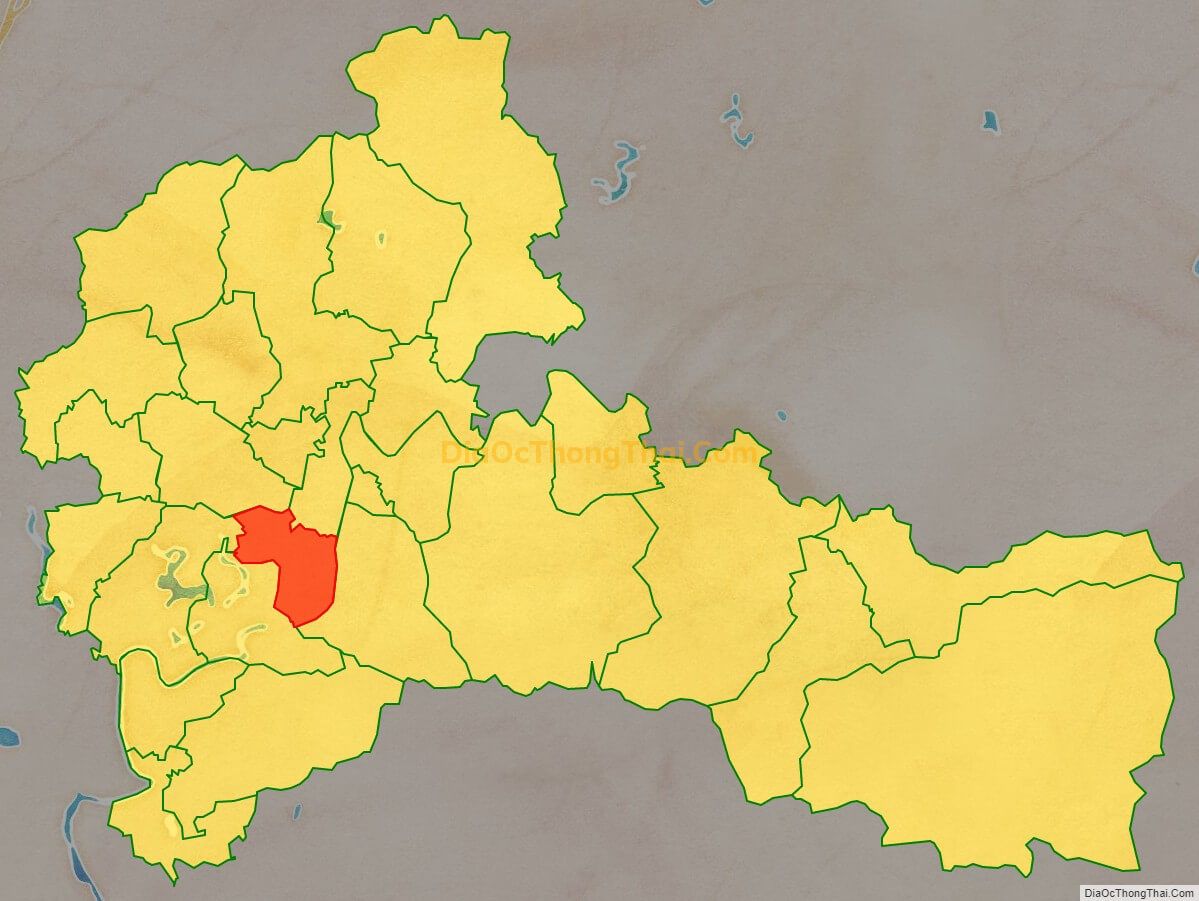 Bản đồ vị trí và địa giới hành chính Xã Khám Lạng, huyện Lục Nam