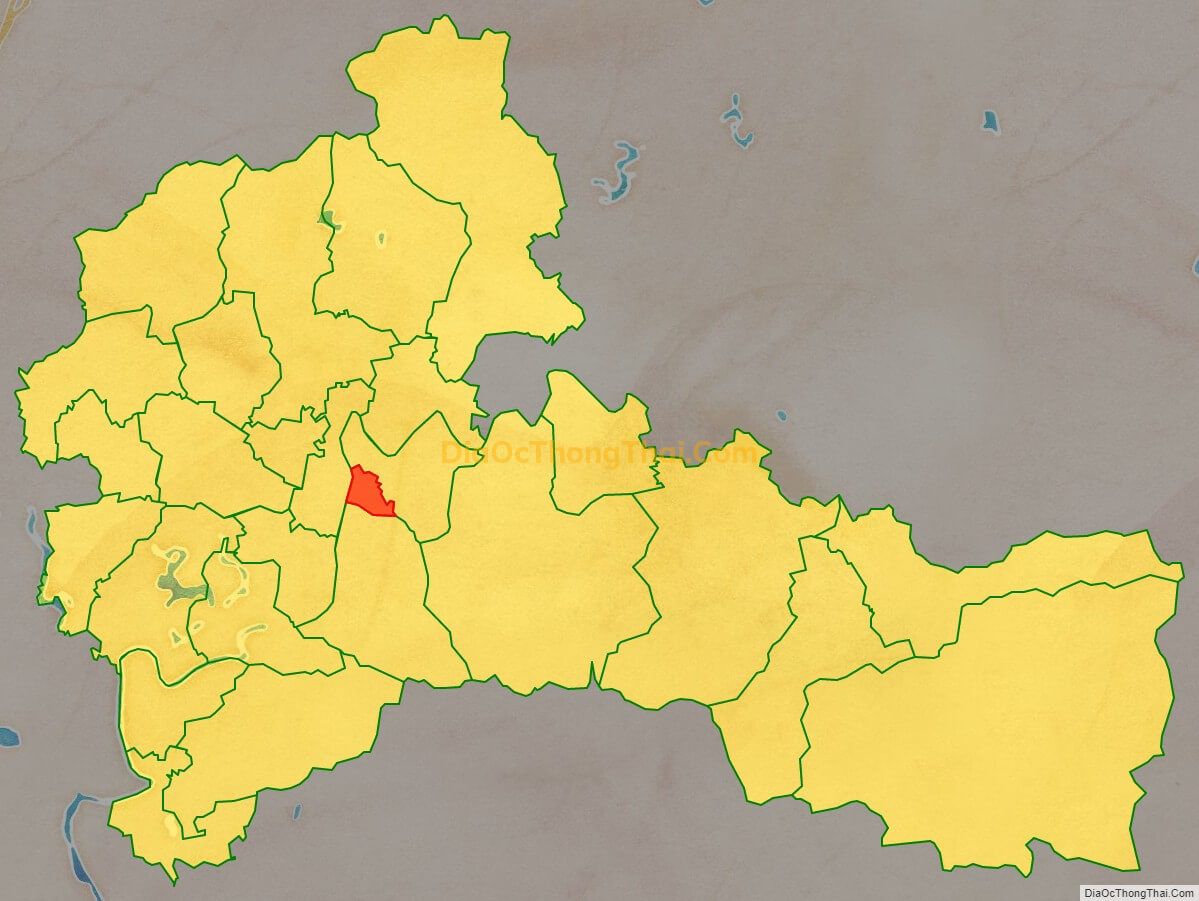 Bản đồ vị trí và địa giới hành chính Thị trấn Lục Nam (cũ), huyện Lục Nam