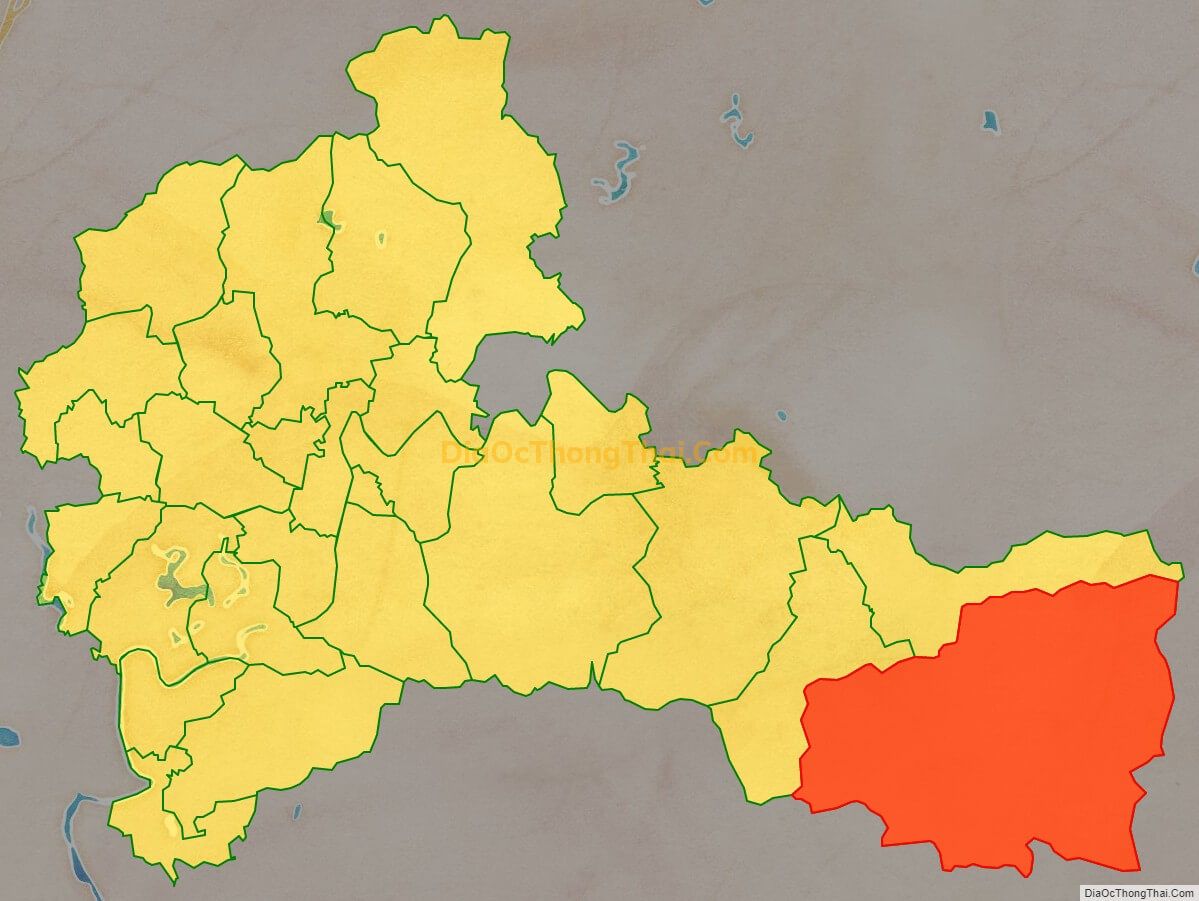 Bản đồ vị trí và địa giới hành chính Xã Lục Sơn, huyện Lục Nam
