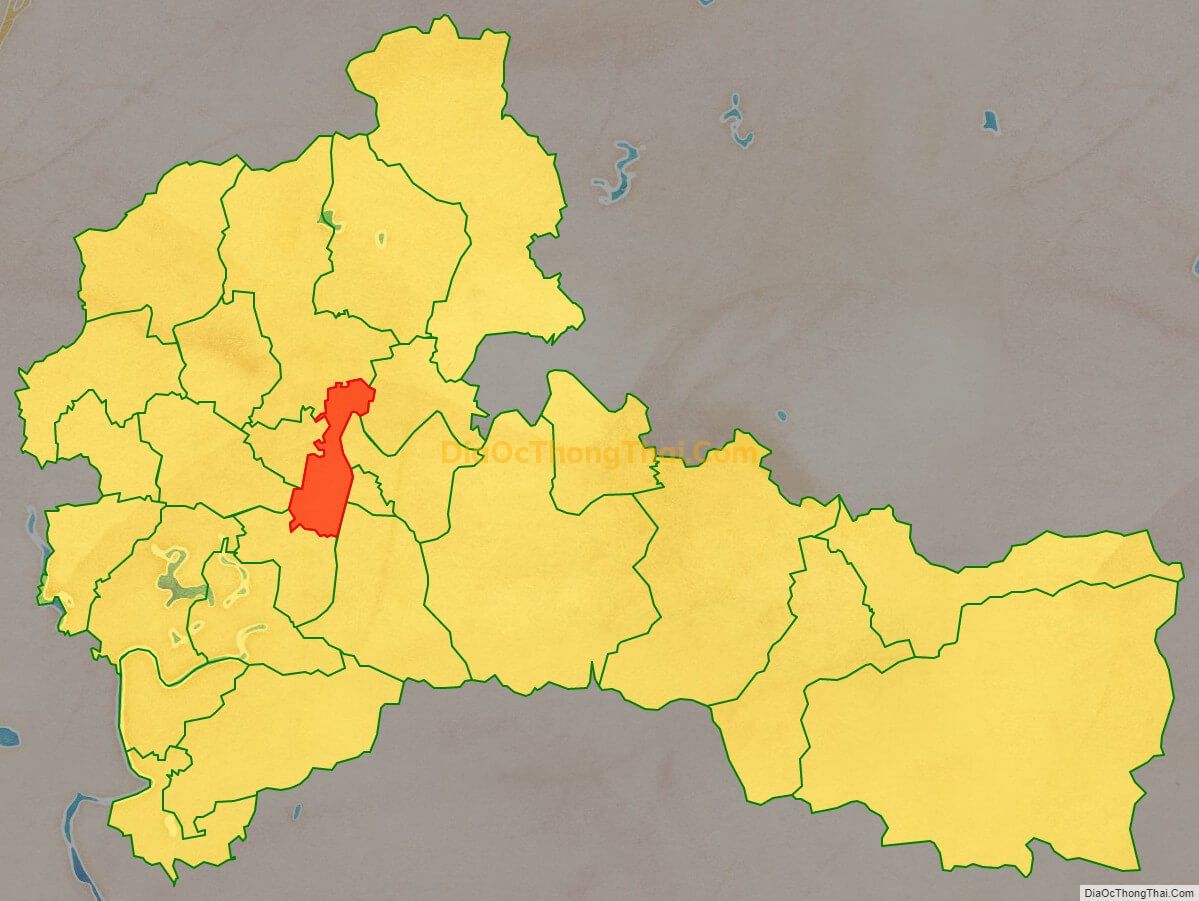 Bản đồ vị trí và địa giới hành chính Xã Tiên Hưng (cũ), huyện Lục Nam