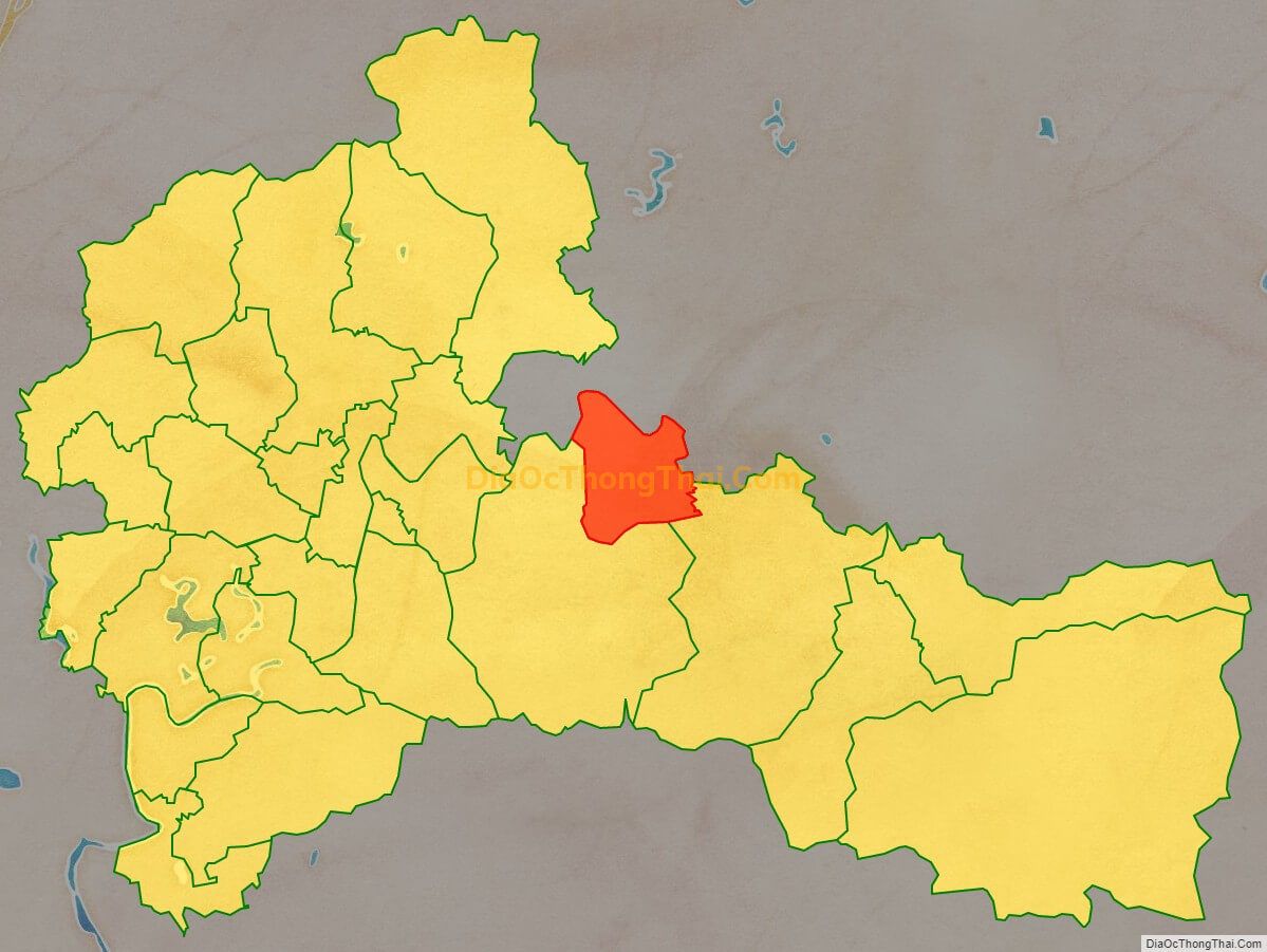 Bản đồ vị trí và địa giới hành chính Xã Trường Giang, huyện Lục Nam