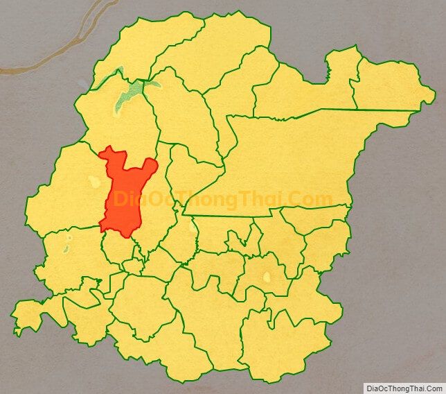 Bản đồ vị trí và địa giới hành chính Xã Kiên Thành, huyện Lục Ngạn