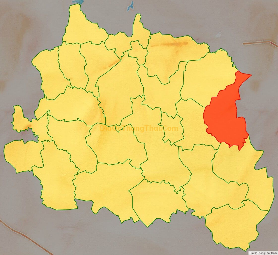 Bản đồ vị trí và địa giới hành chính Xã Hợp Đức, huyện Tân Yên