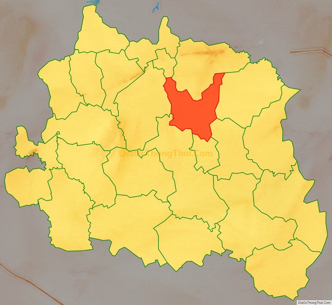 Bản đồ vị trí và địa giới hành chính Xã Liên Sơn, huyện Tân Yên