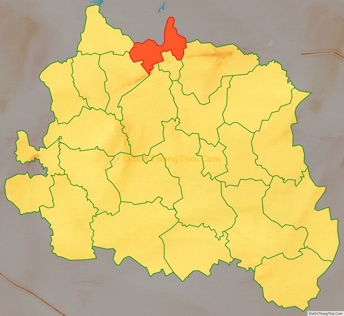 Bản đồ vị trí và địa giới hành chính Xã Nhã Nam (cũ), huyện Tân Yên