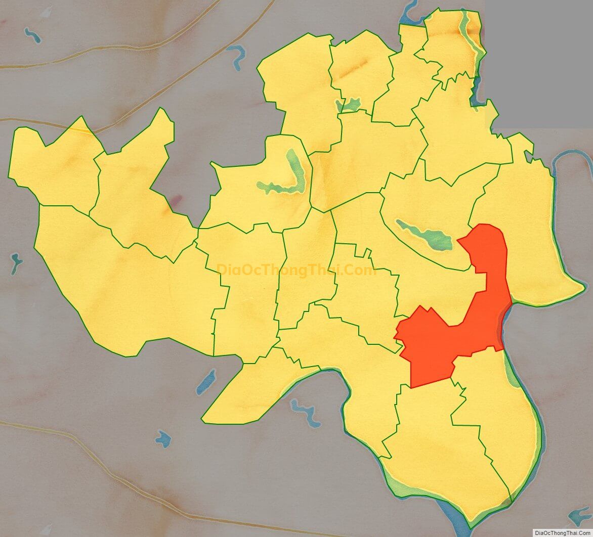 Bản đồ vị trí và địa giới hành chính Xã Đức Giang, huyện Yên Dũng
