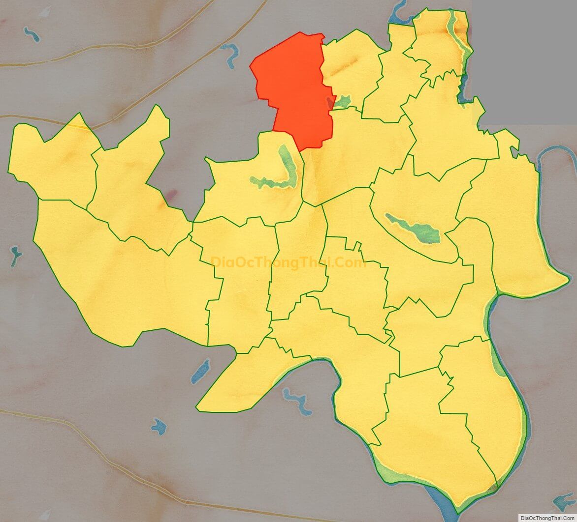 Bản đồ vị trí và địa giới hành chính Xã Hương Gián, huyện Yên Dũng