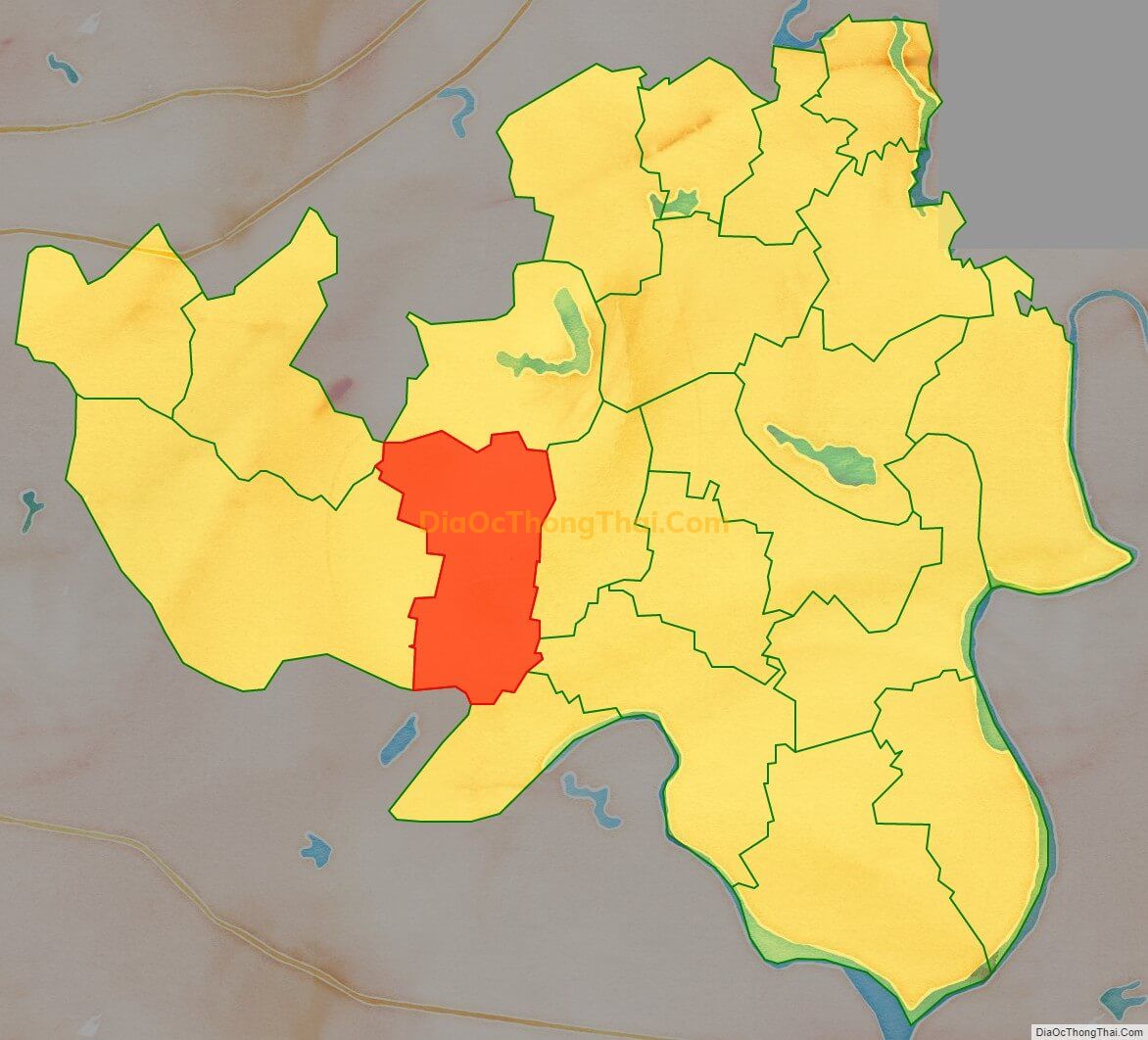 Bản đồ vị trí và địa giới hành chính Xã Nham Sơn (cũ), huyện Yên Dũng