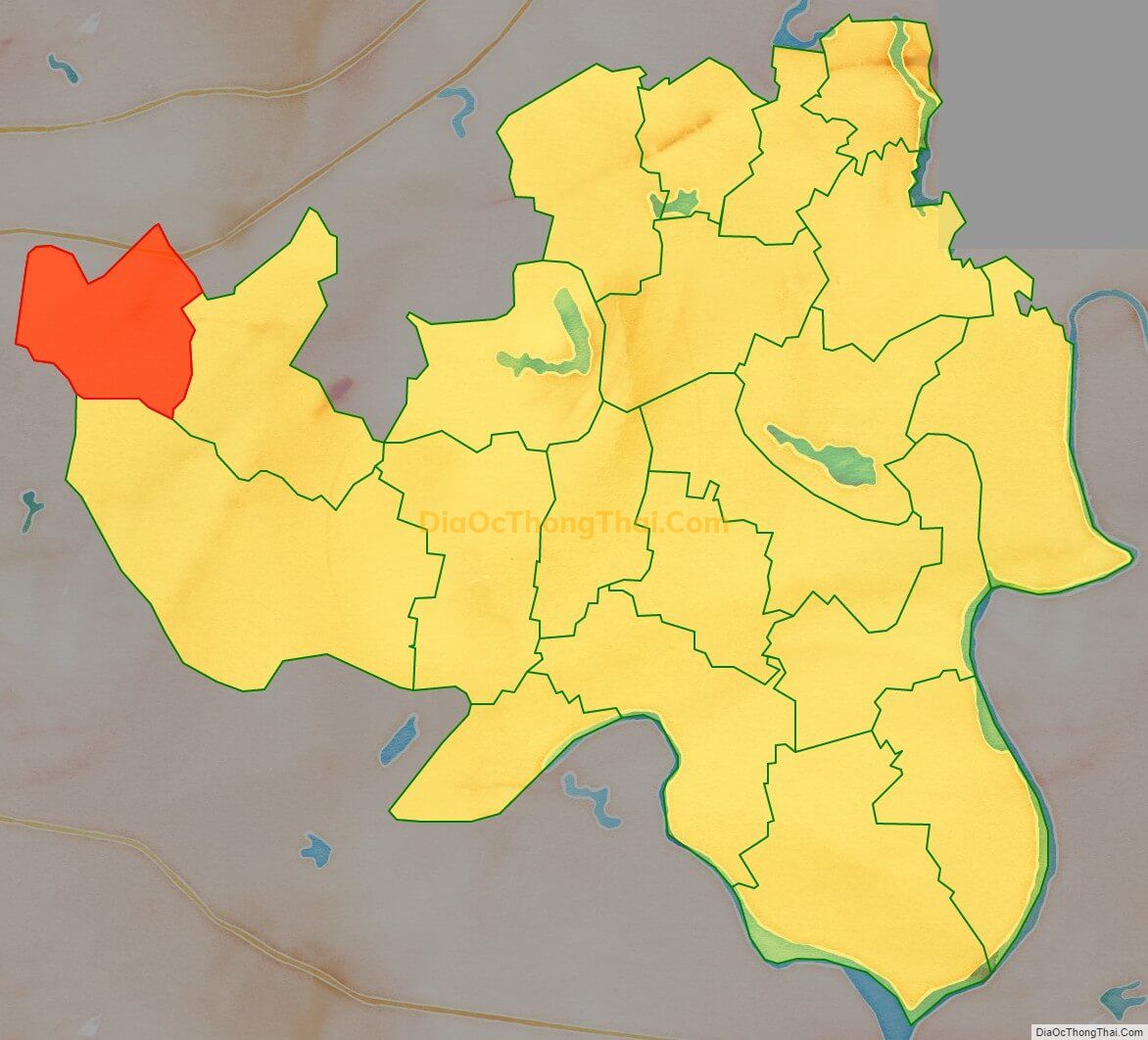 Bản đồ vị trí và địa giới hành chính Xã Nội Hoàng, huyện Yên Dũng