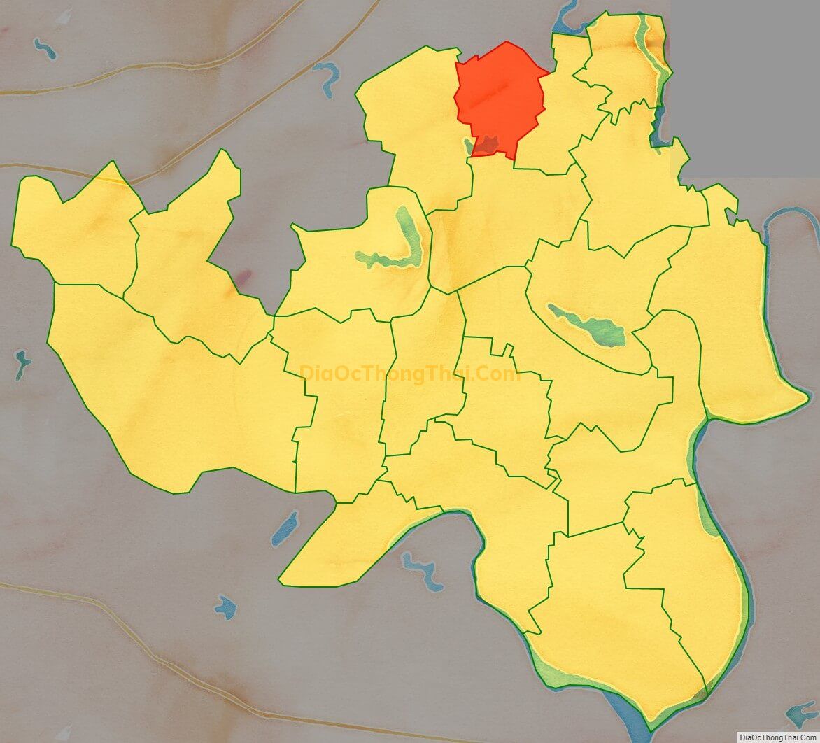 Bản đồ vị trí và địa giới hành chính Thị trấn Tân Dân (cũ), huyện Yên Dũng