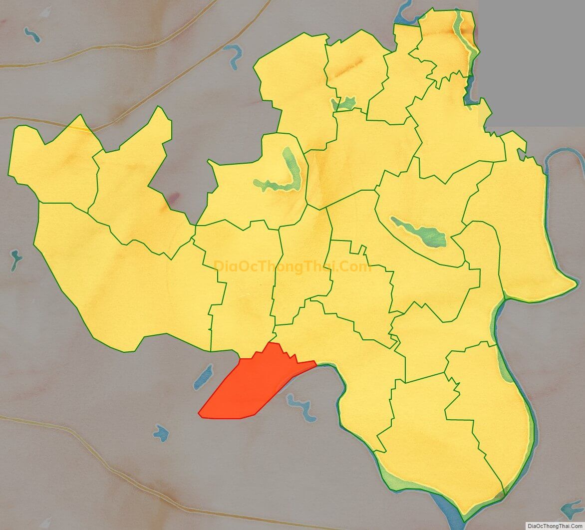 Bản đồ vị trí và địa giới hành chính Xã Thắng Cương (cũ), huyện Yên Dũng