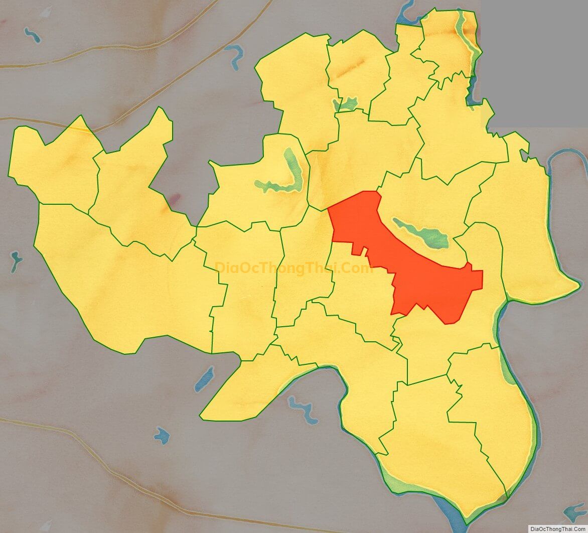 Bản đồ vị trí và địa giới hành chính Xã Tiến Dũng, huyện Yên Dũng