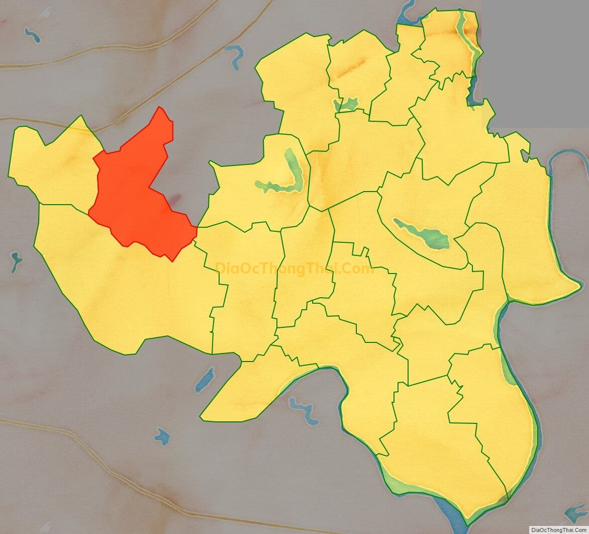 Bản đồ vị trí và địa giới hành chính Xã Tiền Phong, huyện Yên Dũng