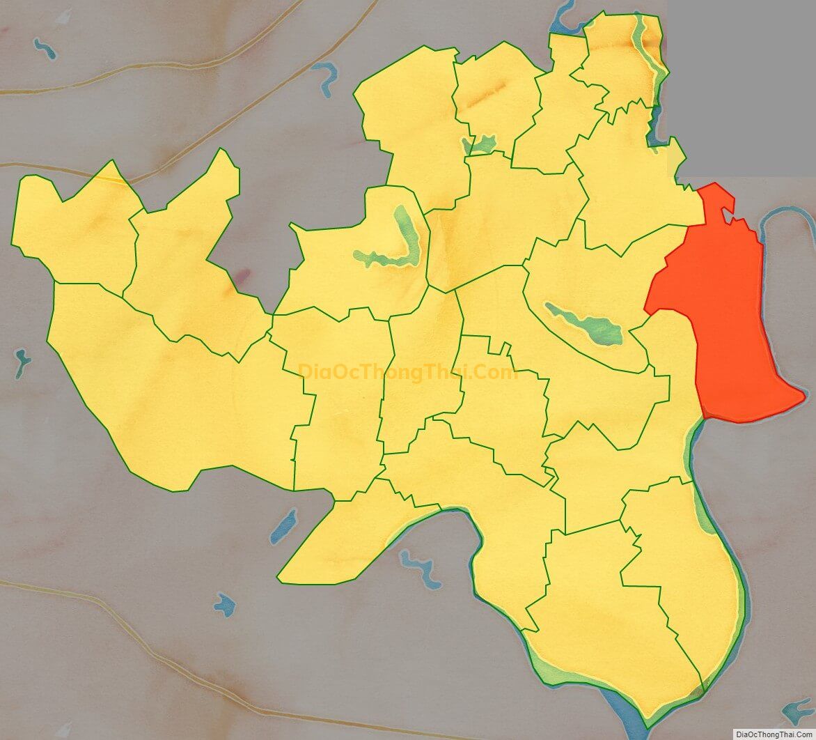 Bản đồ vị trí và địa giới hành chính Xã Trí Yên, huyện Yên Dũng