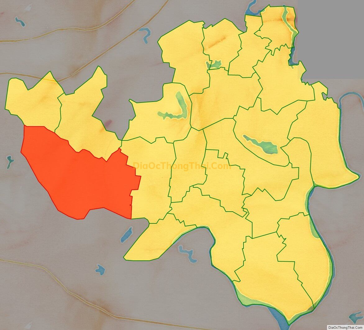 Bản đồ vị trí và địa giới hành chính Xã Yên Lư, huyện Yên Dũng
