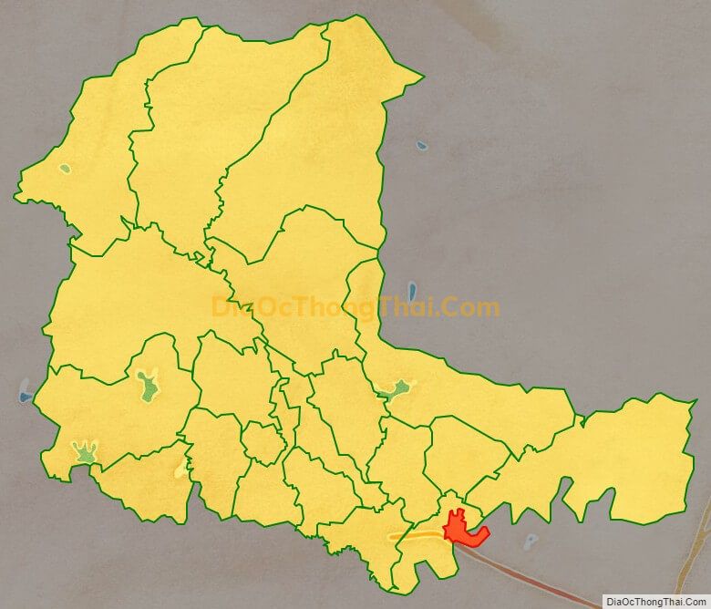 Bản đồ vị trí và địa giới hành chính Thị trấn Bố Hạ, huyện Yên Thế