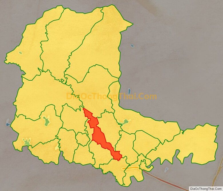 Bản đồ vị trí và địa giới hành chính Xã Đồng Tâm, huyện Yên Thế
