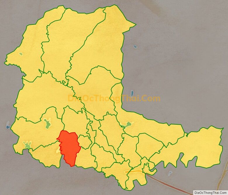 Bản đồ vị trí và địa giới hành chính Xã Tân Hiệp, huyện Yên Thế