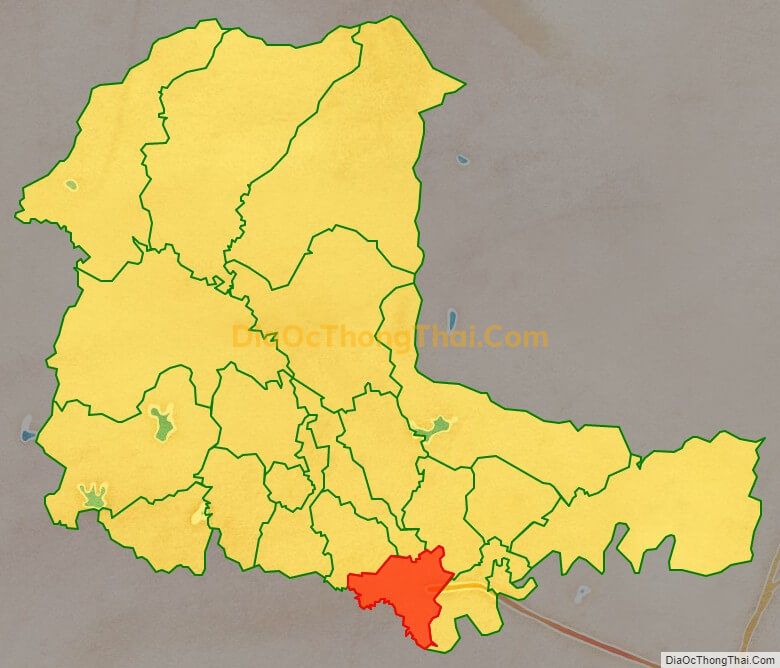 Bản đồ vị trí và địa giới hành chính Xã Tân Sỏi, huyện Yên Thế