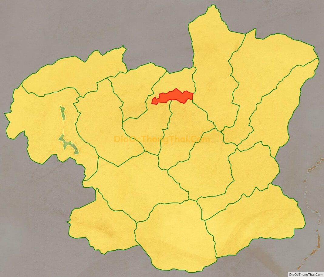 Bản đồ vị trí và địa giới hành chính Thị trấn Chợ Rã, huyện Ba Bể