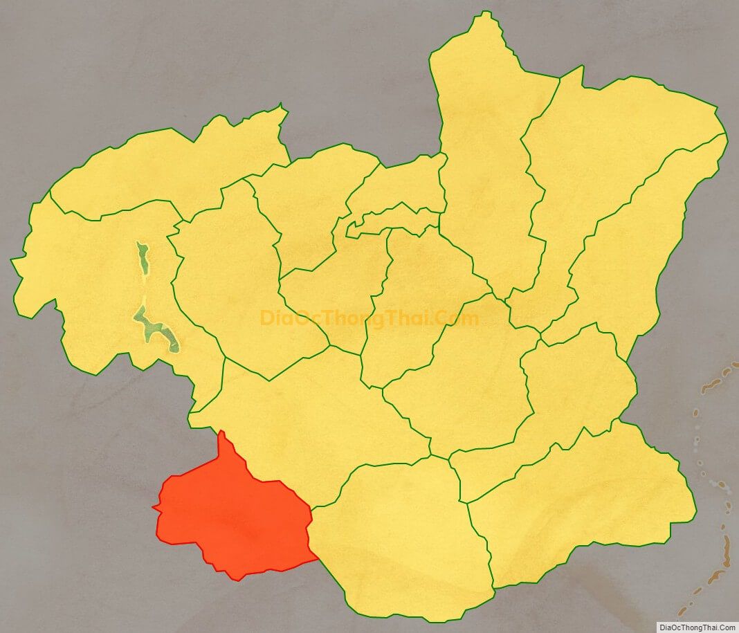 Bản đồ vị trí và địa giới hành chính Xã Hoàng Trĩ, huyện Ba Bể