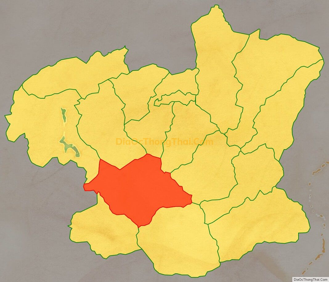 Bản đồ vị trí và địa giới hành chính Xã Quảng Khê, huyện Ba Bể