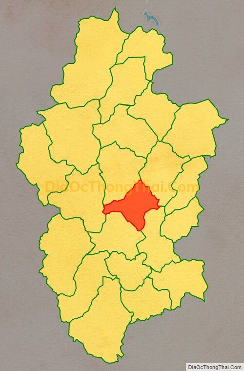 Bản đồ vị trí và địa giới hành chính Thị trấn Bằng Lũng, huyện Chợ Đồn