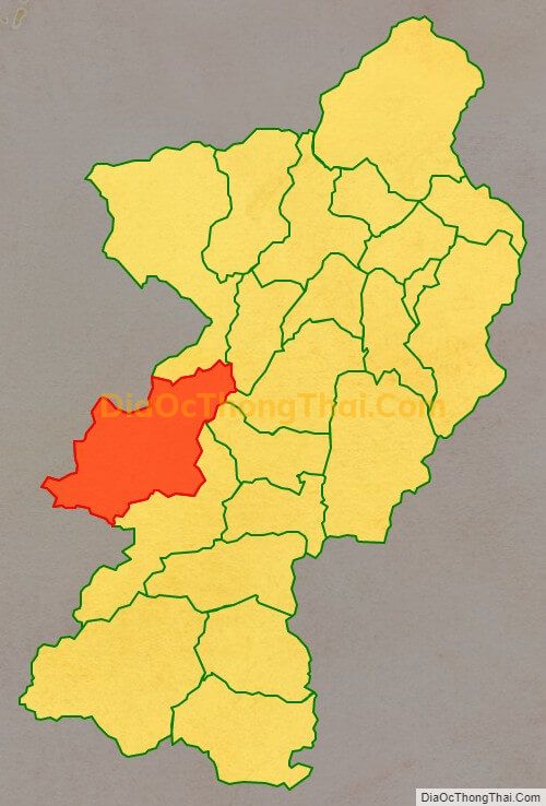 Bản đồ vị trí và địa giới hành chính Xã Côn Minh, huyện Na Rì