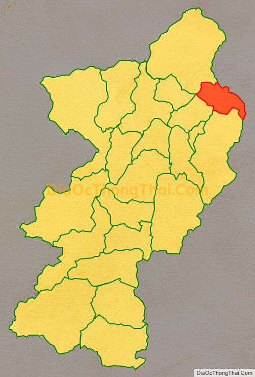 Bản đồ vị trí và địa giới hành chính Xã Cường Lợi, huyện Na Rì