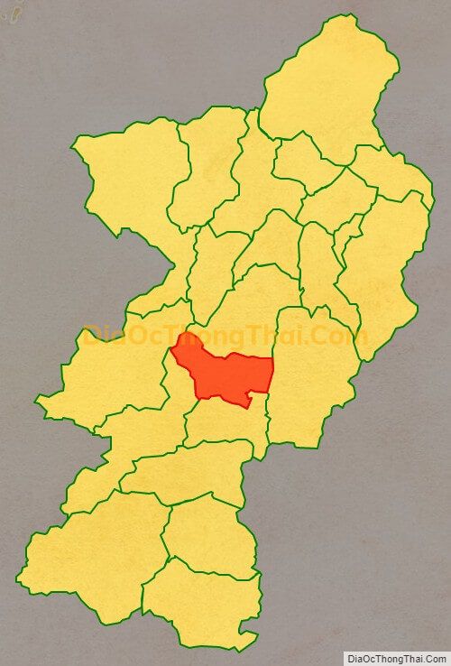 Bản đồ vị trí và địa giới hành chính Xã Hữu Thác (cũ), huyện Na Rì