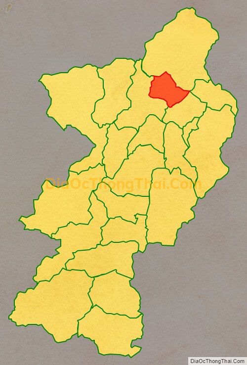 Bản đồ vị trí và địa giới hành chính Xã Văn Học (cũ), huyện Na Rì