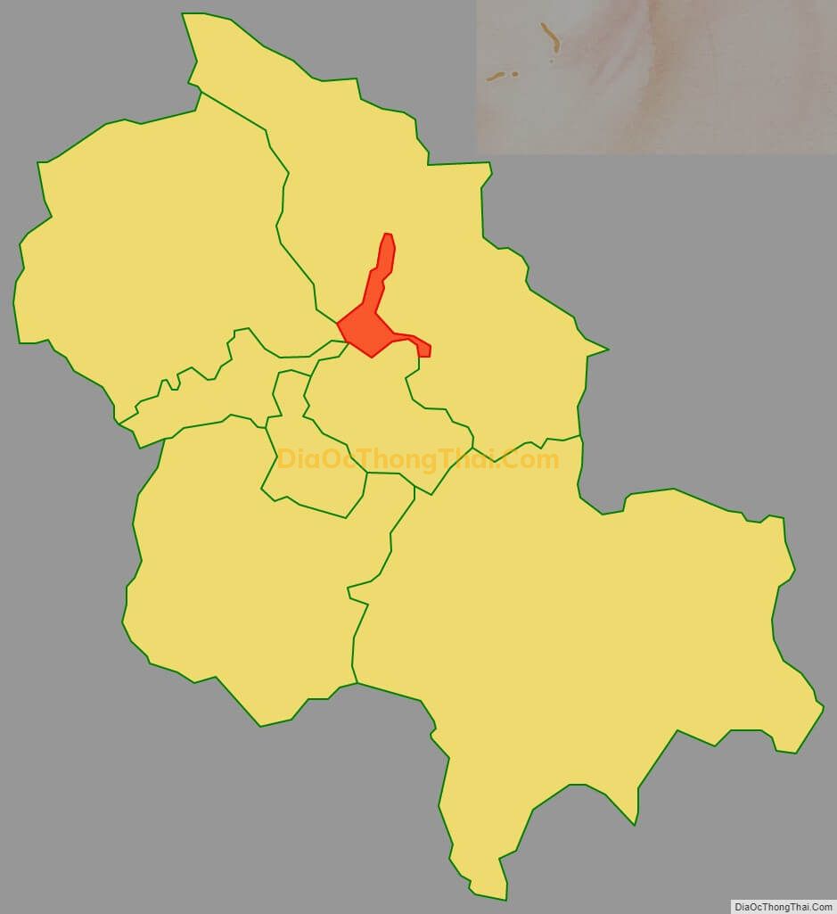 Bản đồ vị trí và địa giới hành chính Phường Nguyễn Thị Minh Khai, thành phố Bắc Kạn