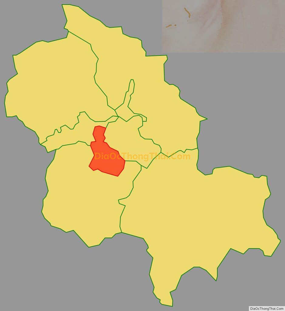 Bản đồ vị trí và địa giới hành chính Phường Phùng Chí Kiên, TP Bắc Kạn